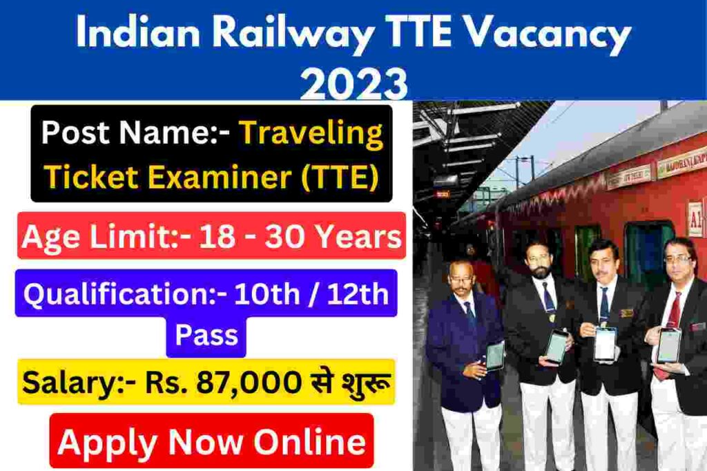 Indian Railway TTE Vacancy