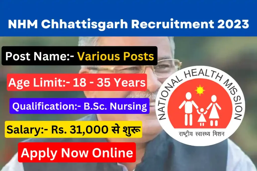 NHM Chhattisgarh Recruitment 2023