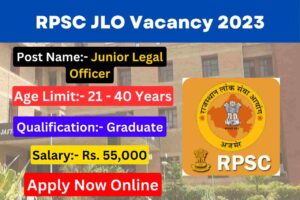 RPSC Junior Legal Officer Vacancy 2023