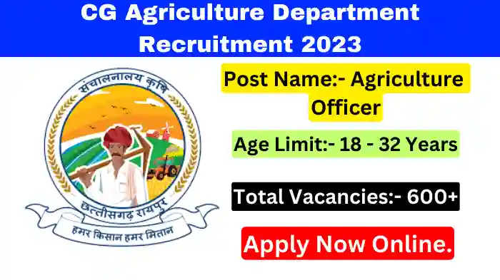 CG Agriculture Department Recruitment 2023