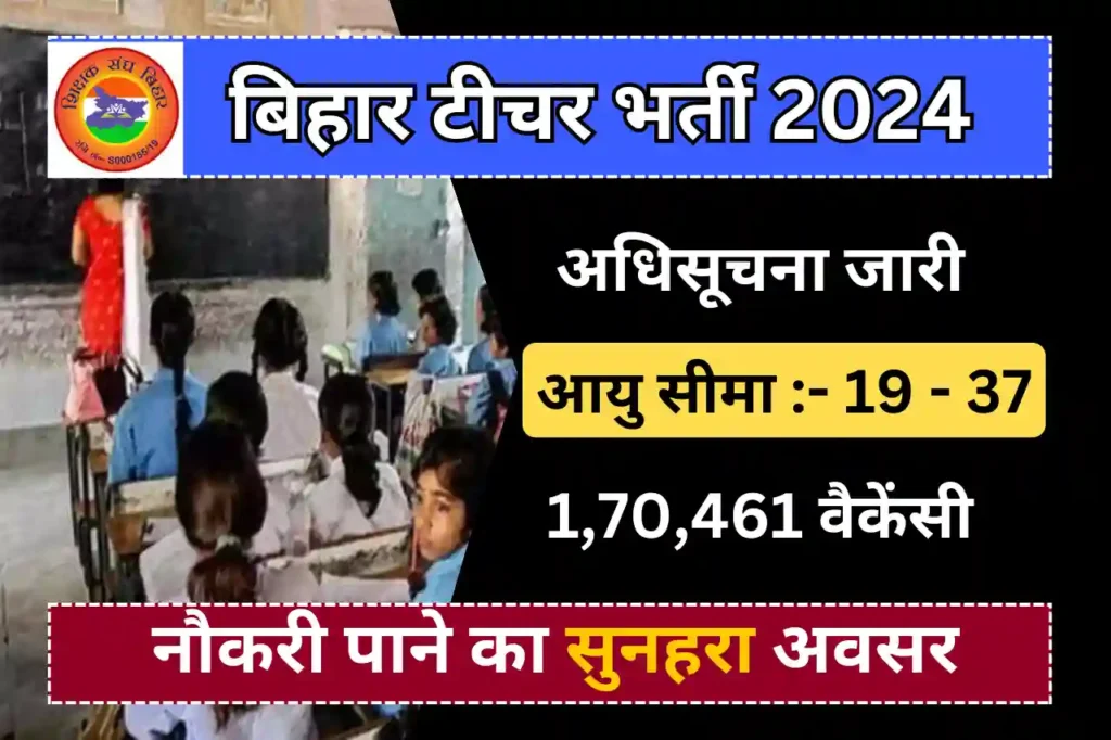 Bihar Computer Teacher Vacancy 2024