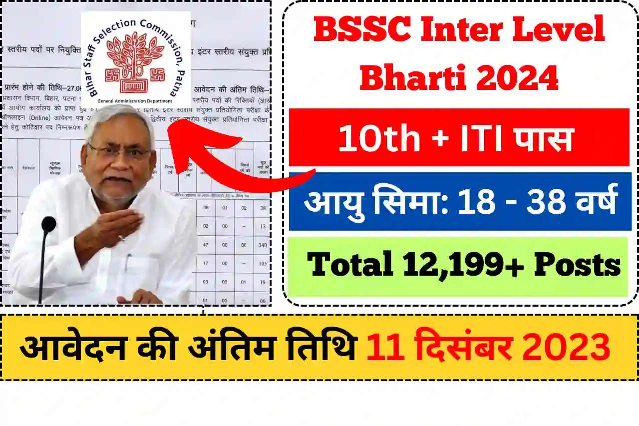 BSSC Inter Level Bharti 2024