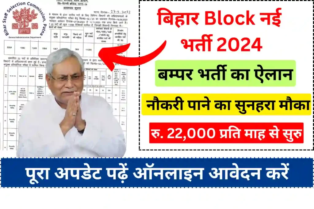 Bihar Block Vacancy 2024